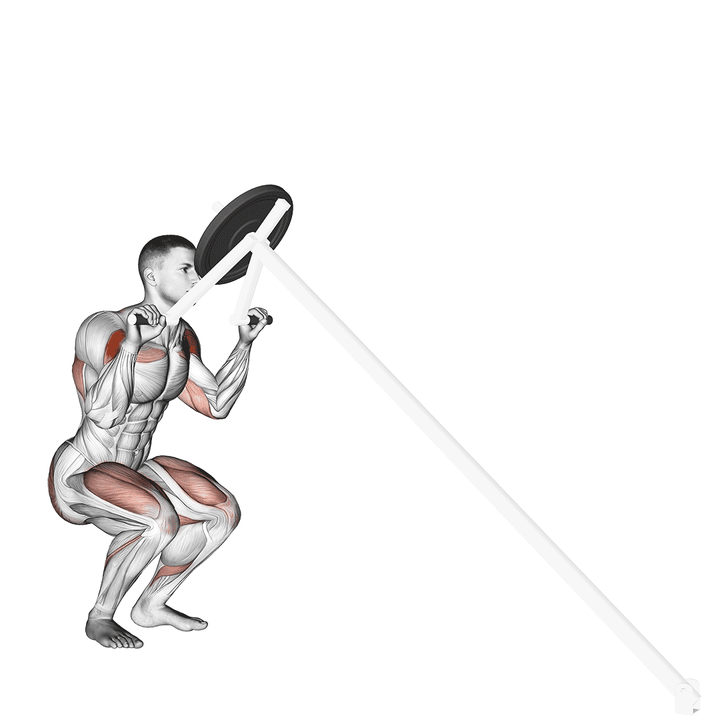Demonstration of the lever shoulder press