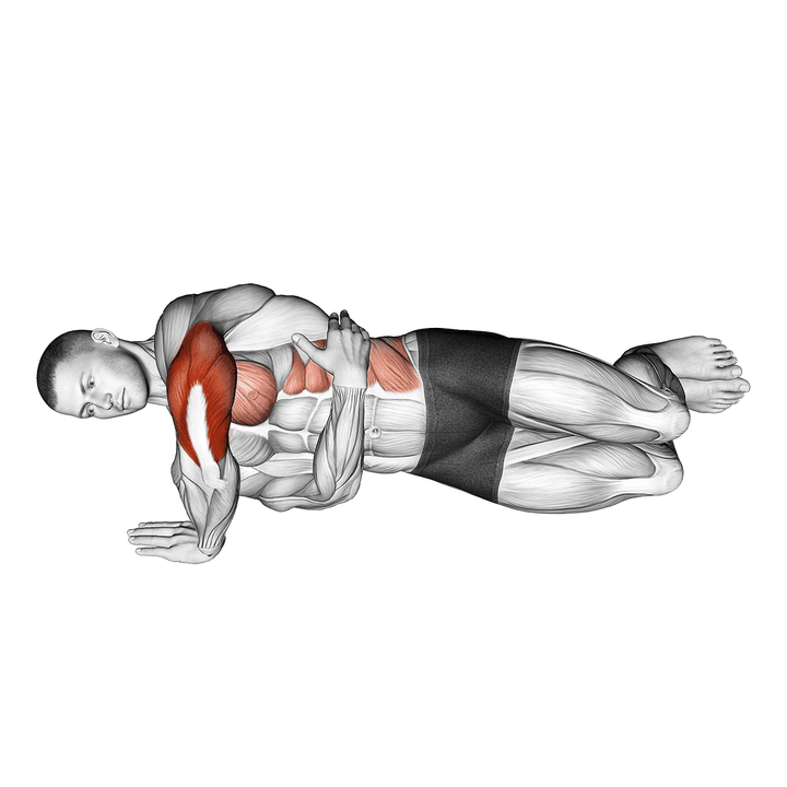 Demonstration of the side push-up