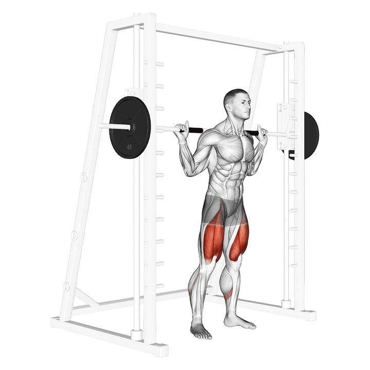 Demonstration of the smith low bar squat
