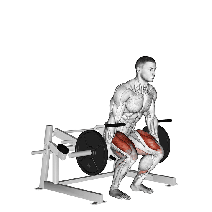 Demonstration of the lever deadlift