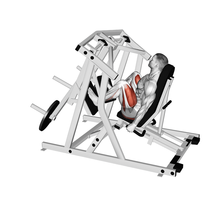 Demonstration of the lever alternate leg press