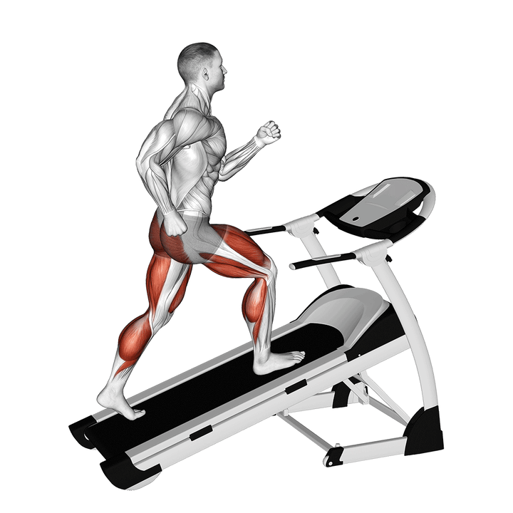 Demonstration of the walking on incline treadmill
