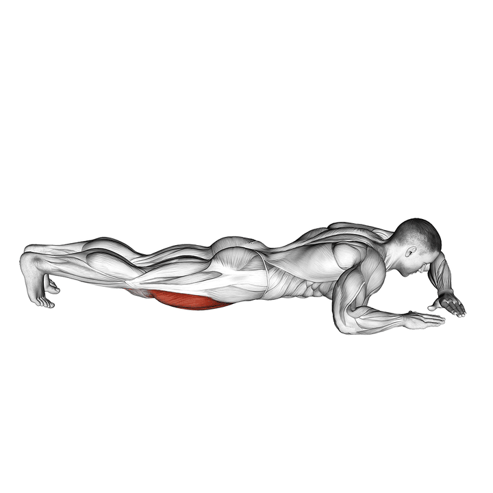 Demonstration of the lying (side) quads stretch