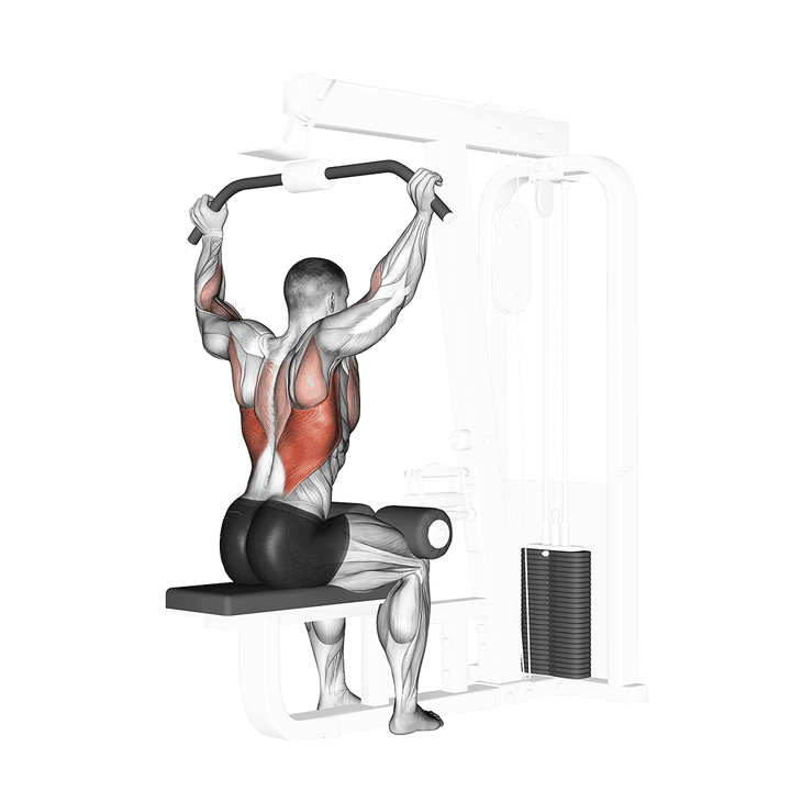Demonstration of the cable rear pulldown