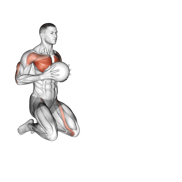 Demonstration of the medicine ball chest push multiple response