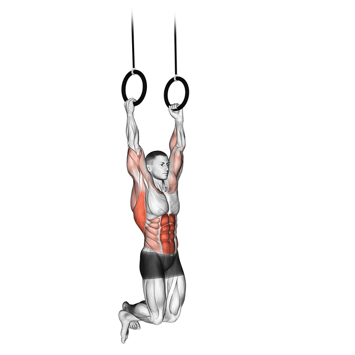 Demonstration of the kipping muscle up