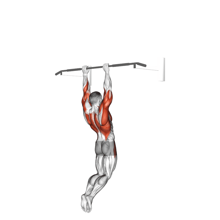 Demonstration of the muscle-up (on vertical bar)
