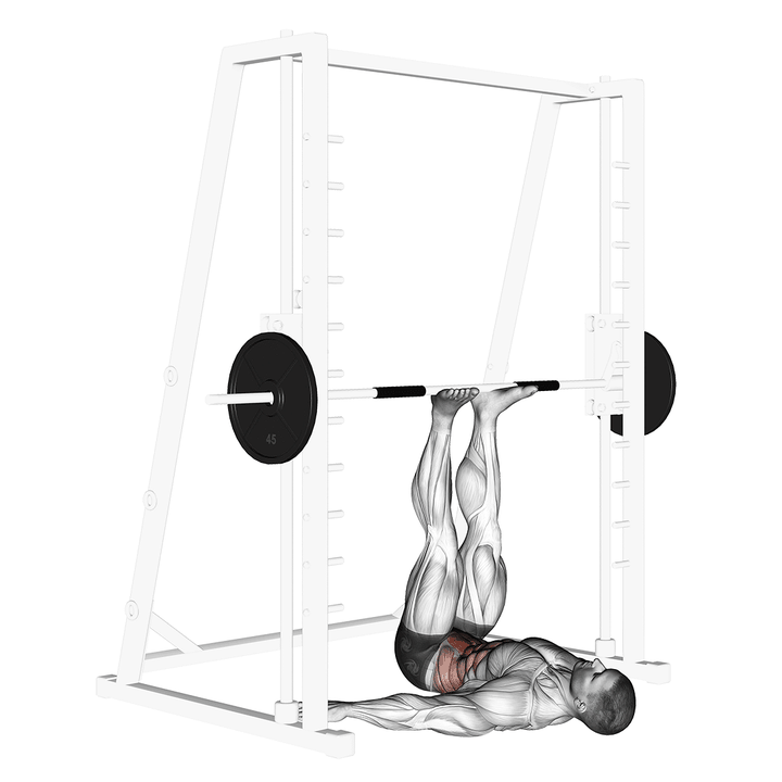 Demonstration of the smith hip raise