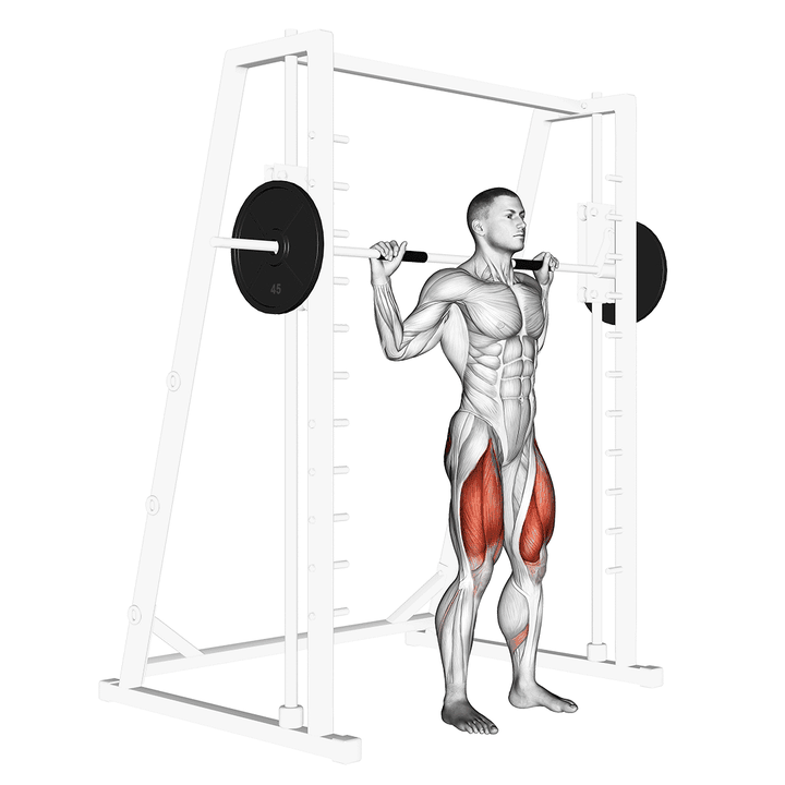Demonstration of the smith squat