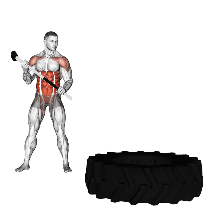 Demonstration of the sledge hammer