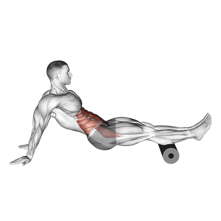 Demonstration of the roller reverse crunch