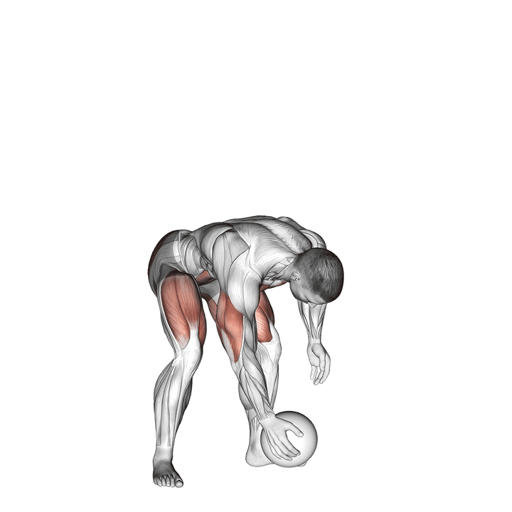 Demonstration of the medicine ball chest push from 3 point stance