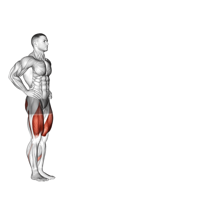 Demonstration of the walking lunge