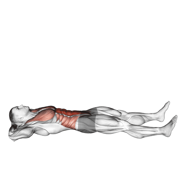 Demonstration of the shallow prisoner half sit-up (male)