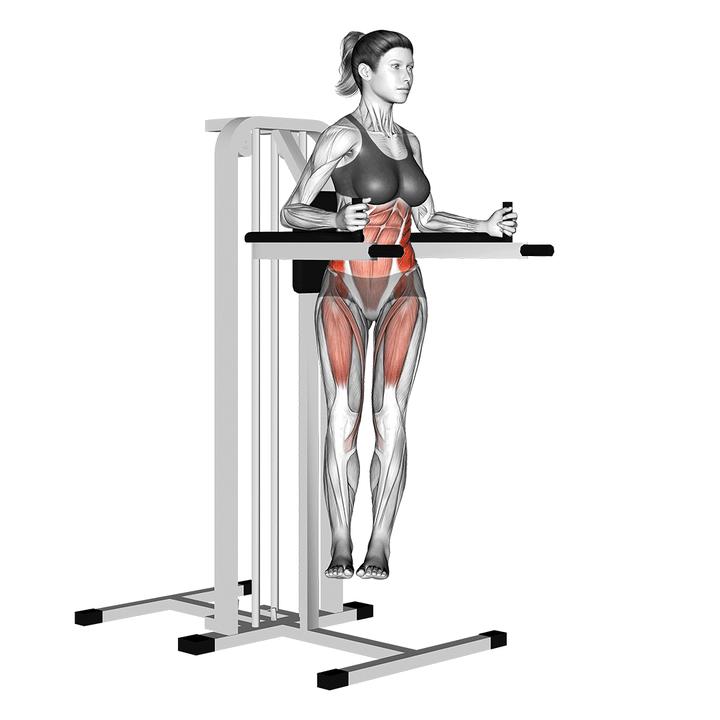 Demonstration of the twisted leg raise (female)