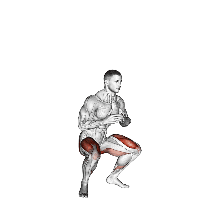 Demonstration of the lying style jump squat