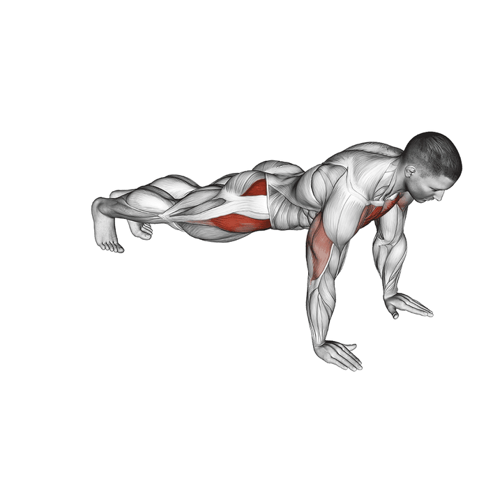 Demonstration of the push-up inside leg kick