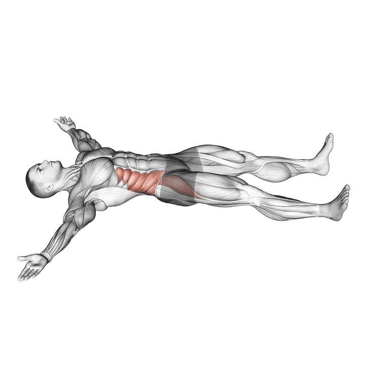 Demonstration of the iron cross stretch