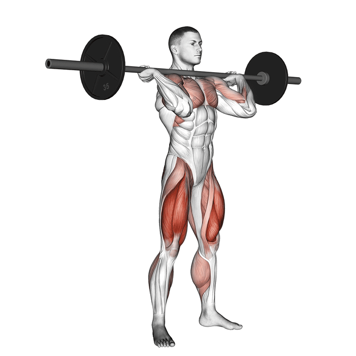 Demonstration of the squat jerk