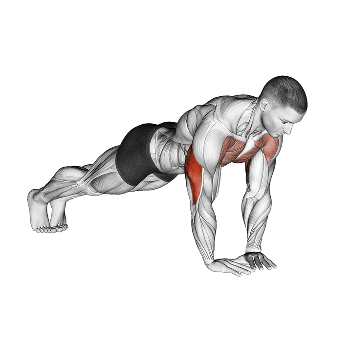 Demonstration of the diamond push-up