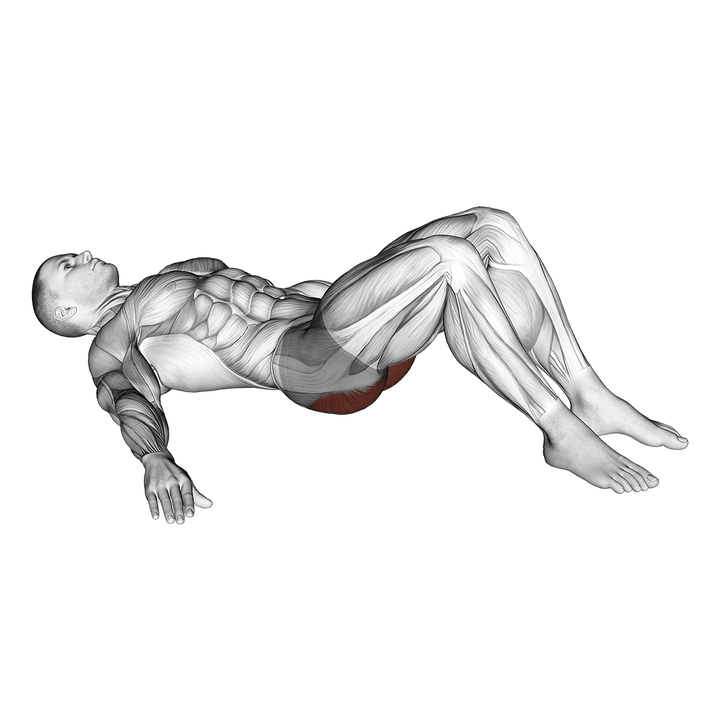 Demonstration of the low glute bridge on floor
