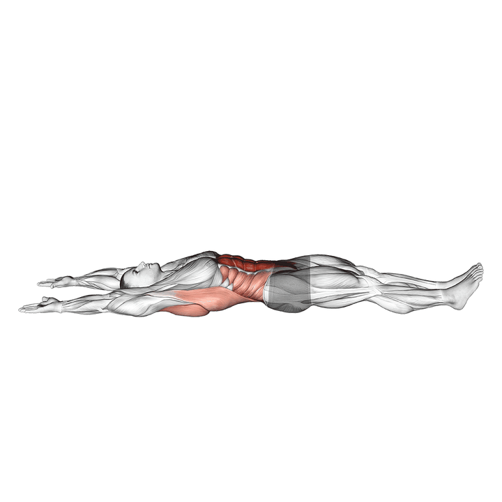 Demonstration of the arms overhead full sit-up (male)