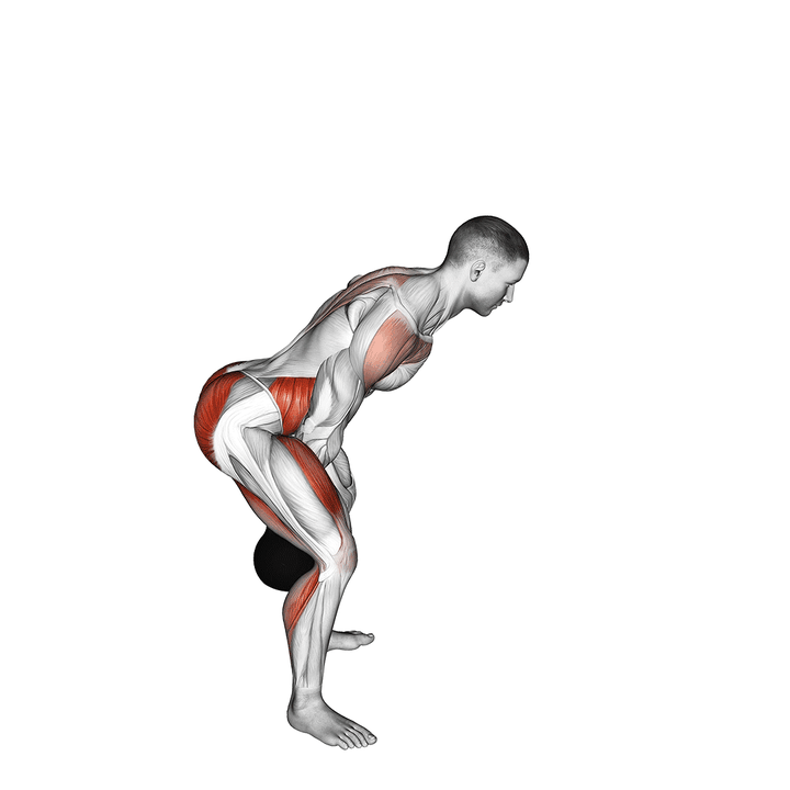 Demonstration of the kettlebell swing