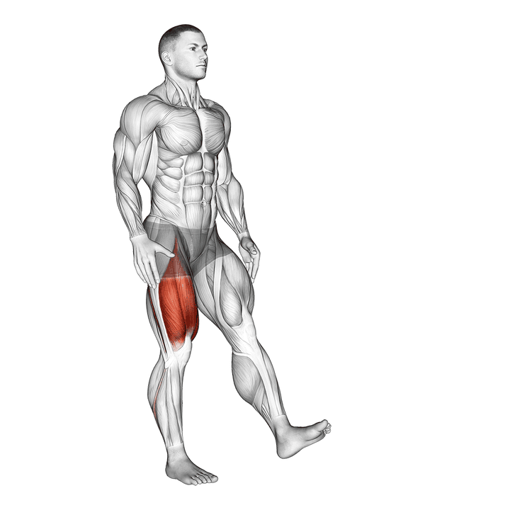 Demonstration of the single leg squat (pistol) male