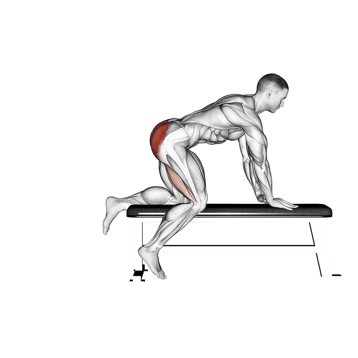 Demonstration of the bench hip extension