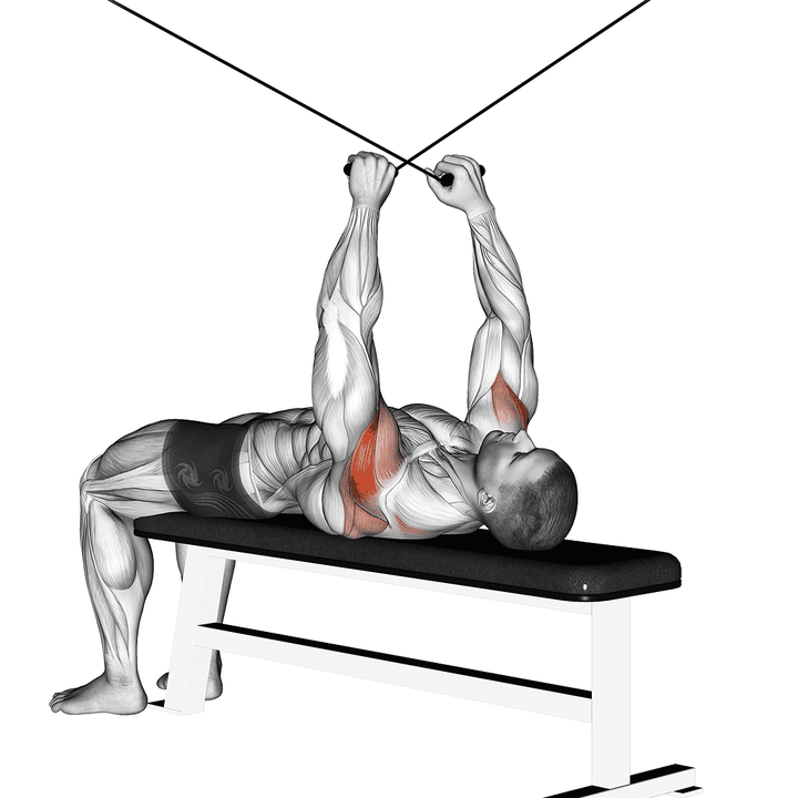 Demonstration of the cable supine reverse fly
