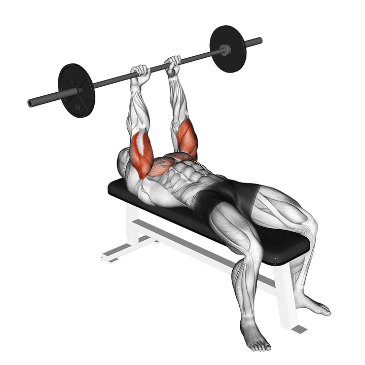 Demonstration of the barbell jm bench press