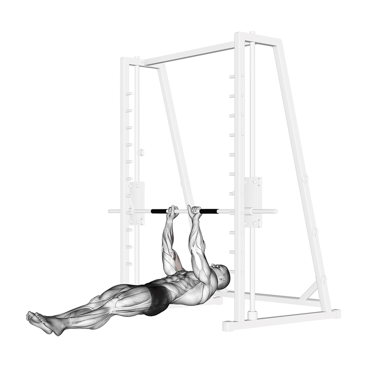 Demonstration of the biceps narrow pull-ups