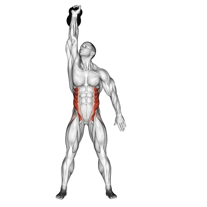 Demonstration of the kettlebell windmill