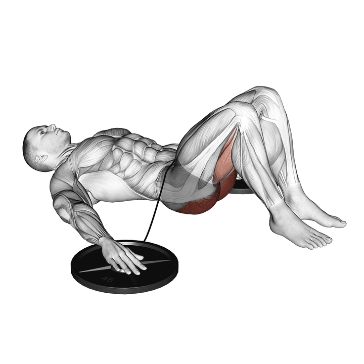 Demonstration of the expanded style band hip lift