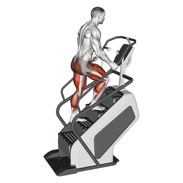 Demonstration of the walking on stepmill
