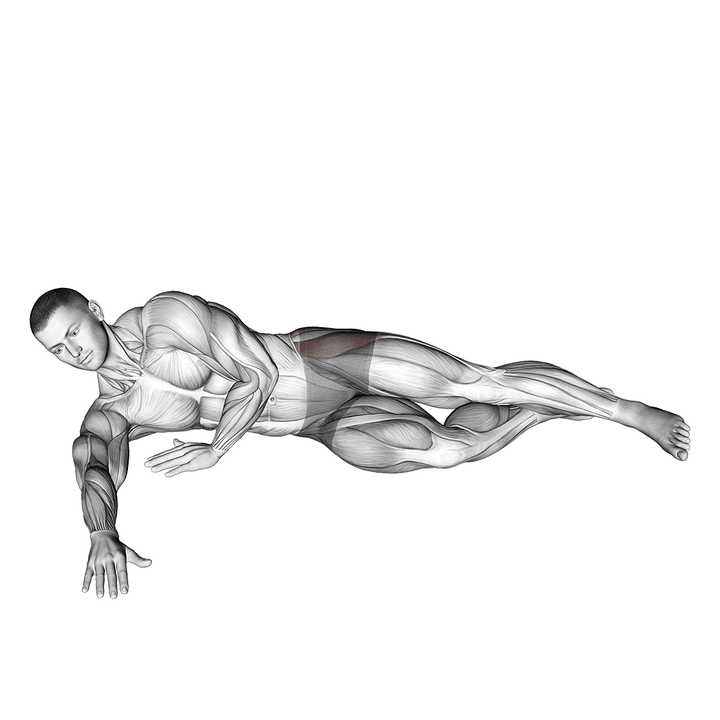 Demonstration of the side hip abduction