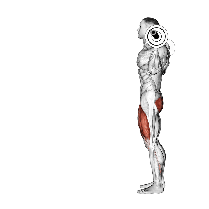 Demonstration of the barbell lunge
