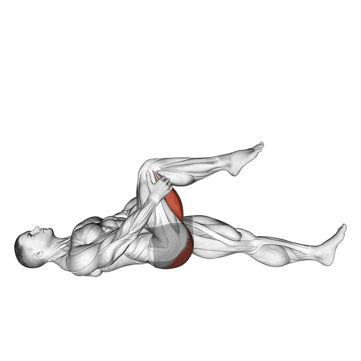 Demonstration of the leg up hamstring stretch