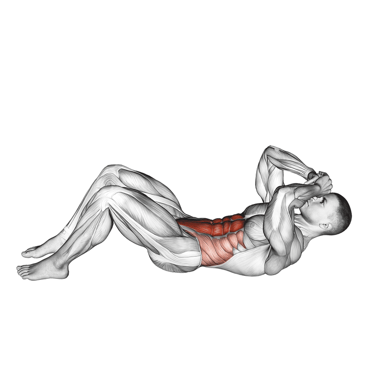 Demonstration of the 3/4 sit-up