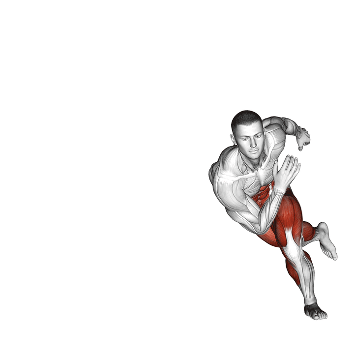 Demonstration of the skater hops
