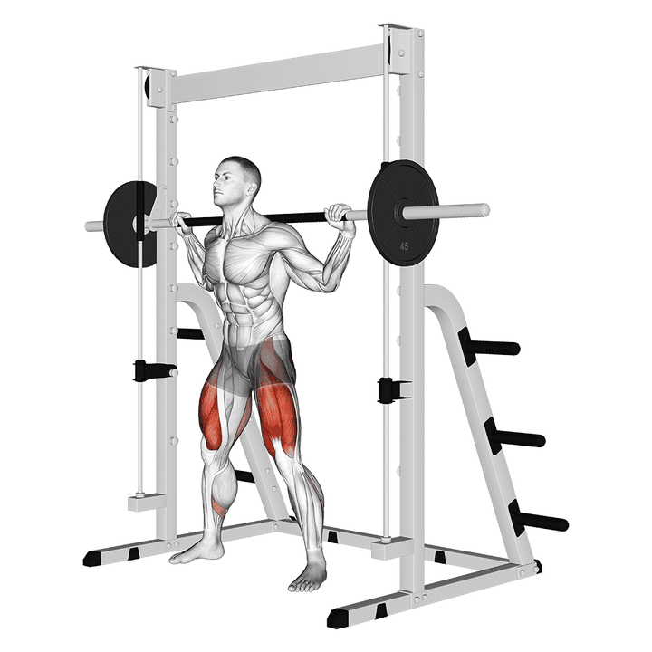 Demonstration of the smith sumo squat