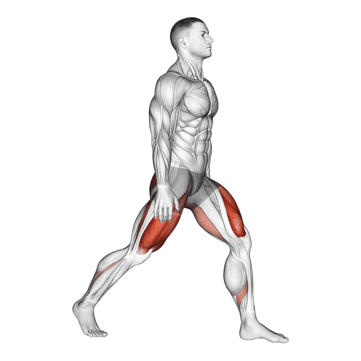 Demonstration of the split squats