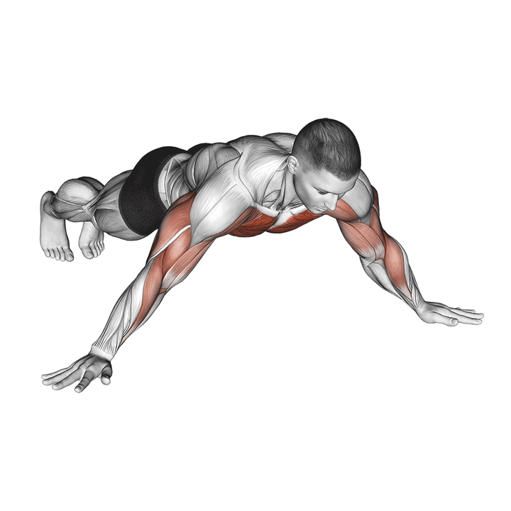 Demonstration of the archer push up