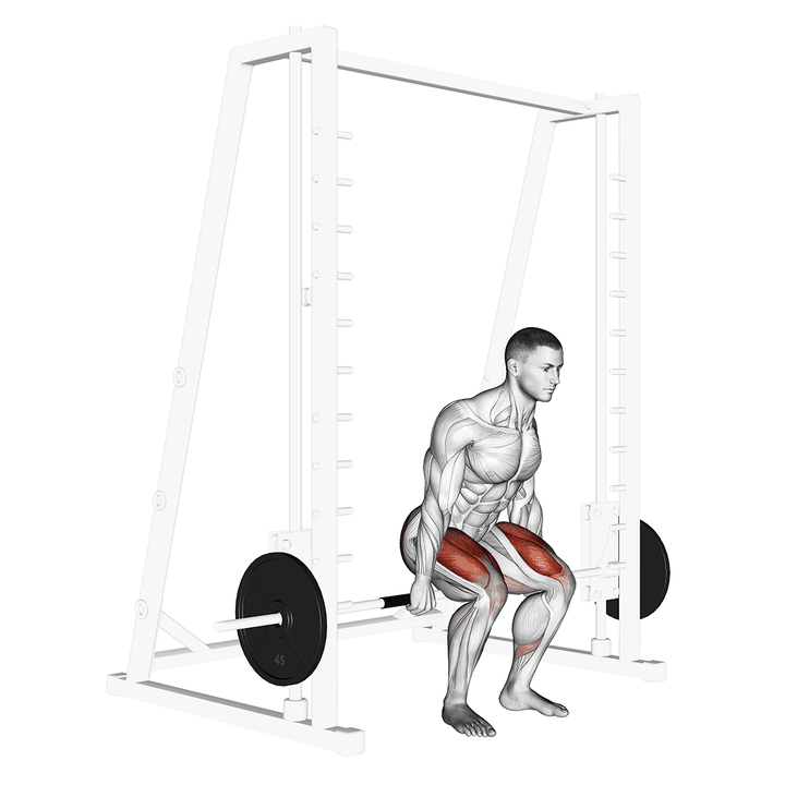 Demonstration of the smith hack squat