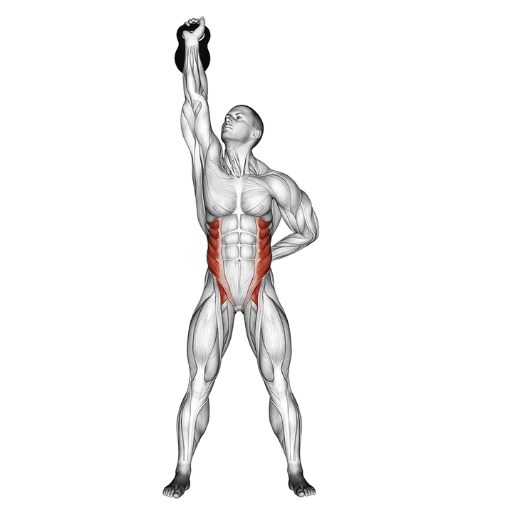 Demonstration of the kettlebell advanced windmill