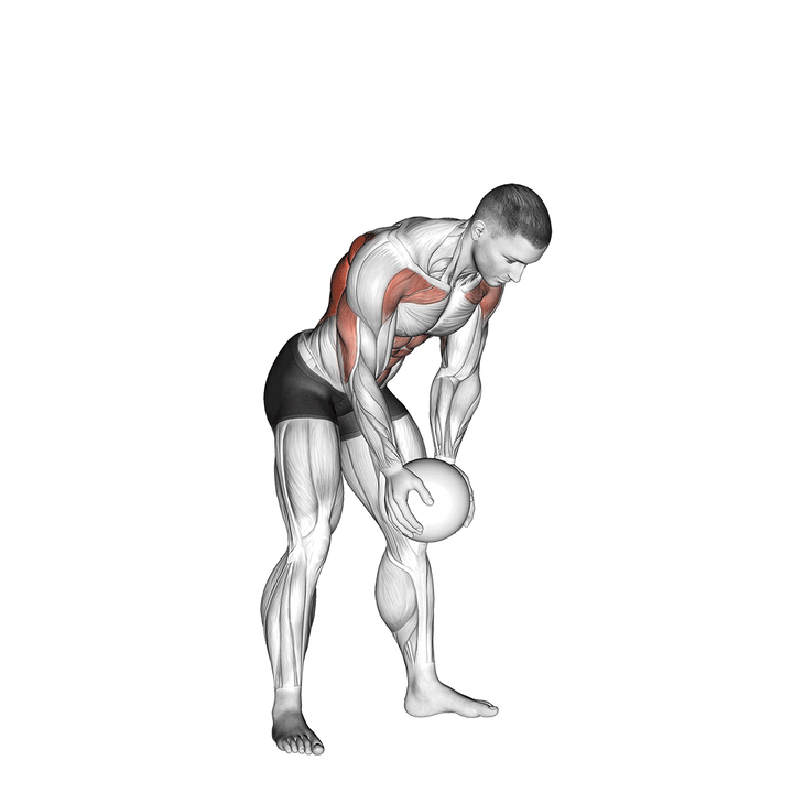 Demonstration of the medicine ball catch and overhead throw