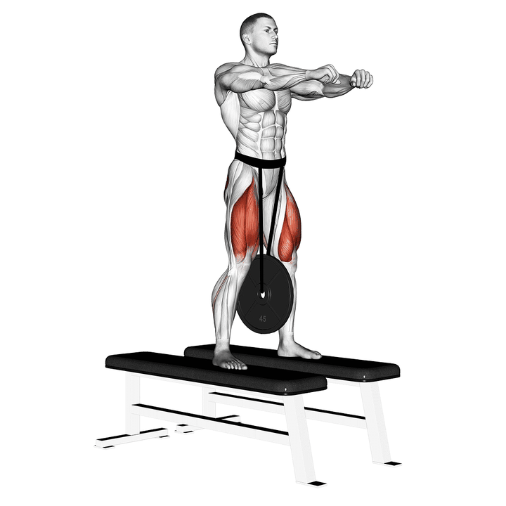 Demonstration of the weighted squat