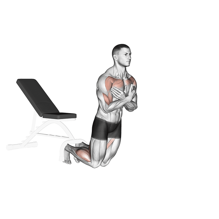 Demonstration of the self assisted inverse leg curl (on floor) with elite