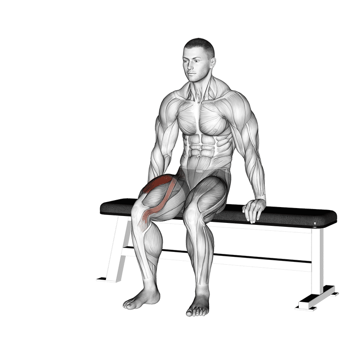 Demonstration of the chair leg extended stretch