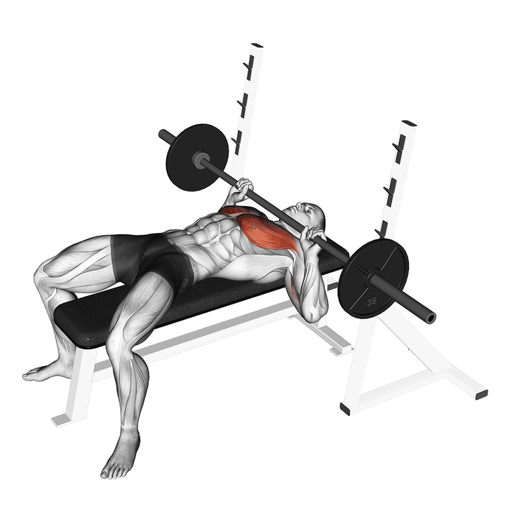 Demonstration of the barbell guillotine bench press